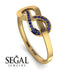 Infinity Yin Yang Sapphire Ring - Lydia No. 13 image 2