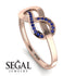 Infinity Yin Yang Sapphire Ring - Lydia No. 14 image 2