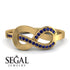 Infinity Yin Yang Sapphire Ring - Lydia No. 13 image 3