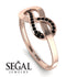 Infinity Yin Yang Black Diamond Ring - Lydia No. 8 image 2