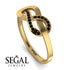 Infinity Yin Yang Black Diamond Ring - Lydia No. 7 image 2