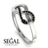 Infinity Yin Yang Black Diamond Ring - Lydia No. 9 image 2