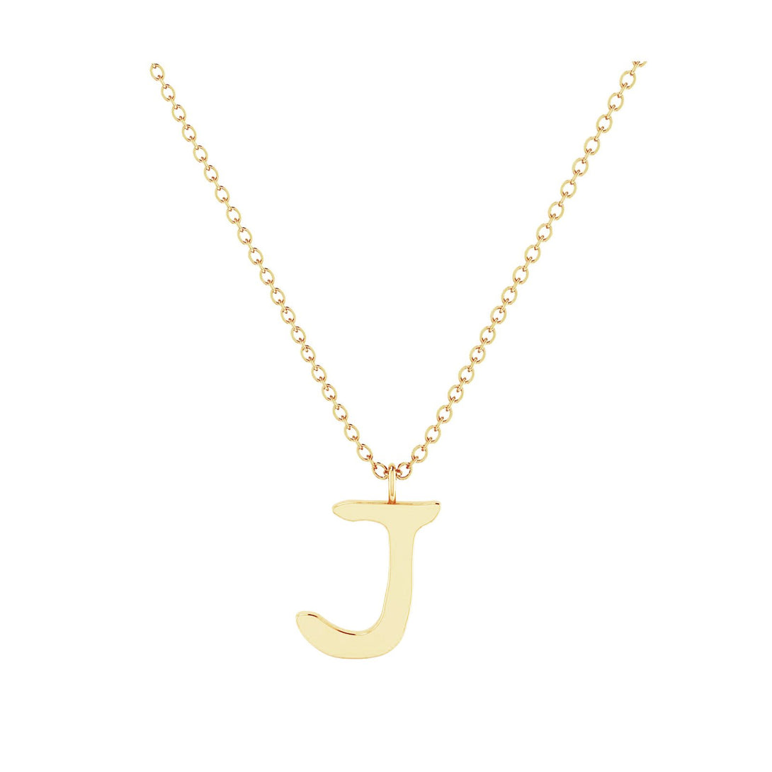 J - Letter Name Necklace Initial Necklace