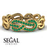 Knot Infinity Emerald Ring - Josephine No. 4 image 6
