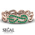 Knot Infinity Emerald Ring - Josephine No. 5 image 6
