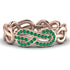 Knot Infinity Emerald Ring - Josephine No. 5 image 1