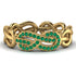 Knot Infinity Emerald Ring - Josephine No. 4 image 1