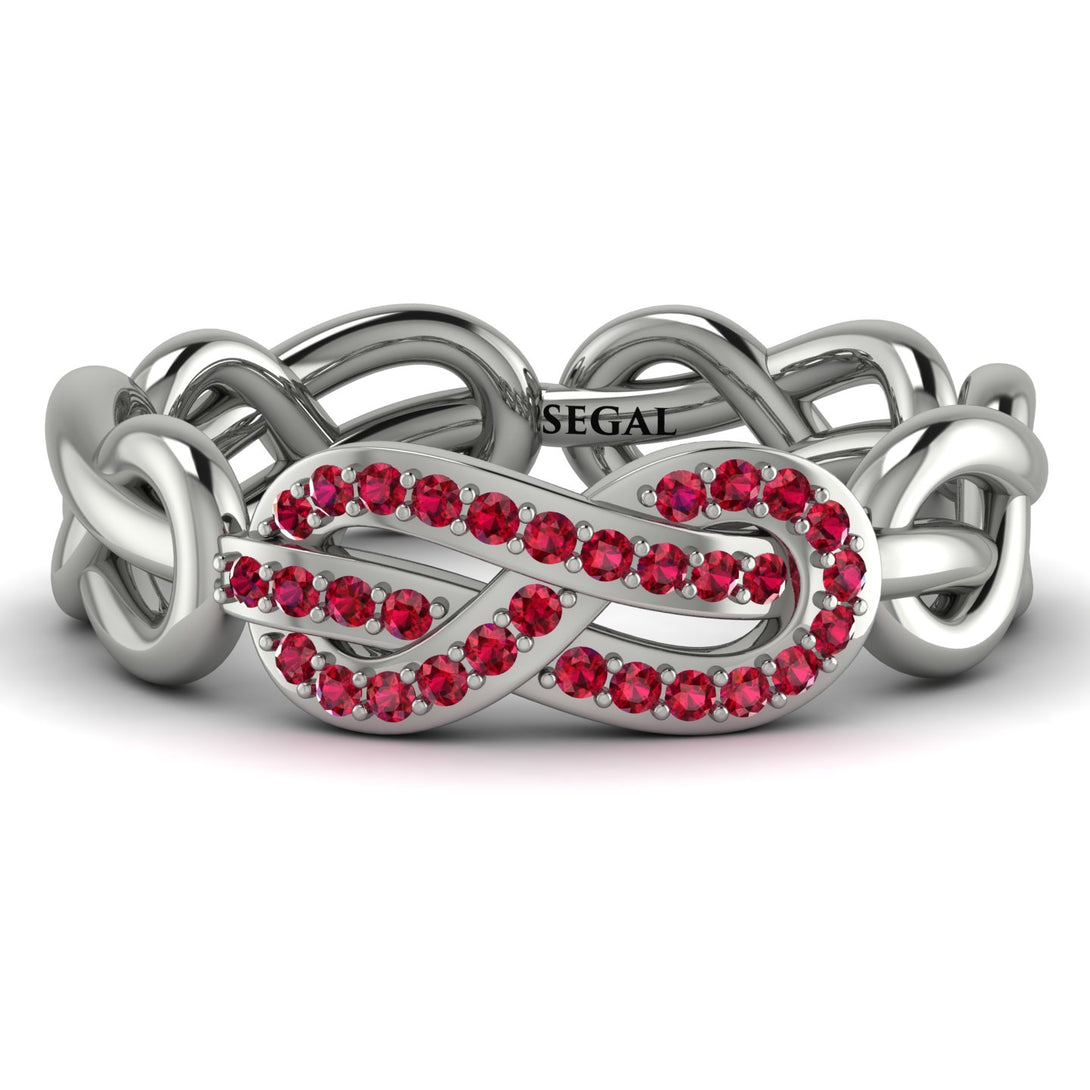 Knot Infinity Ruby Ring - Josephine No. 12