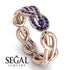 Knot Infinity Sapphire Ring - Josephine No. 14 image 2