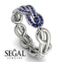 Knot Infinity Sapphire Ring - Josephine No. 15 image 2