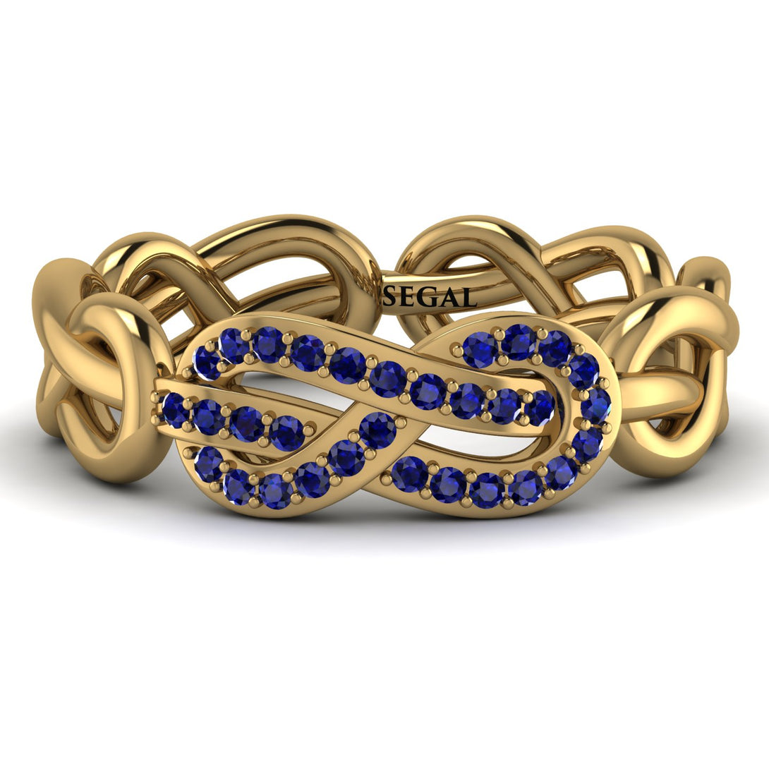 Knot Infinity Sapphire Ring - Josephine No. 13