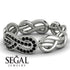 Knot Infinity Black Diamond Ring - Josephine No. 9 image 3
