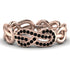 Knot Infinity Black Diamond Ring - Josephine No. 8 image 1