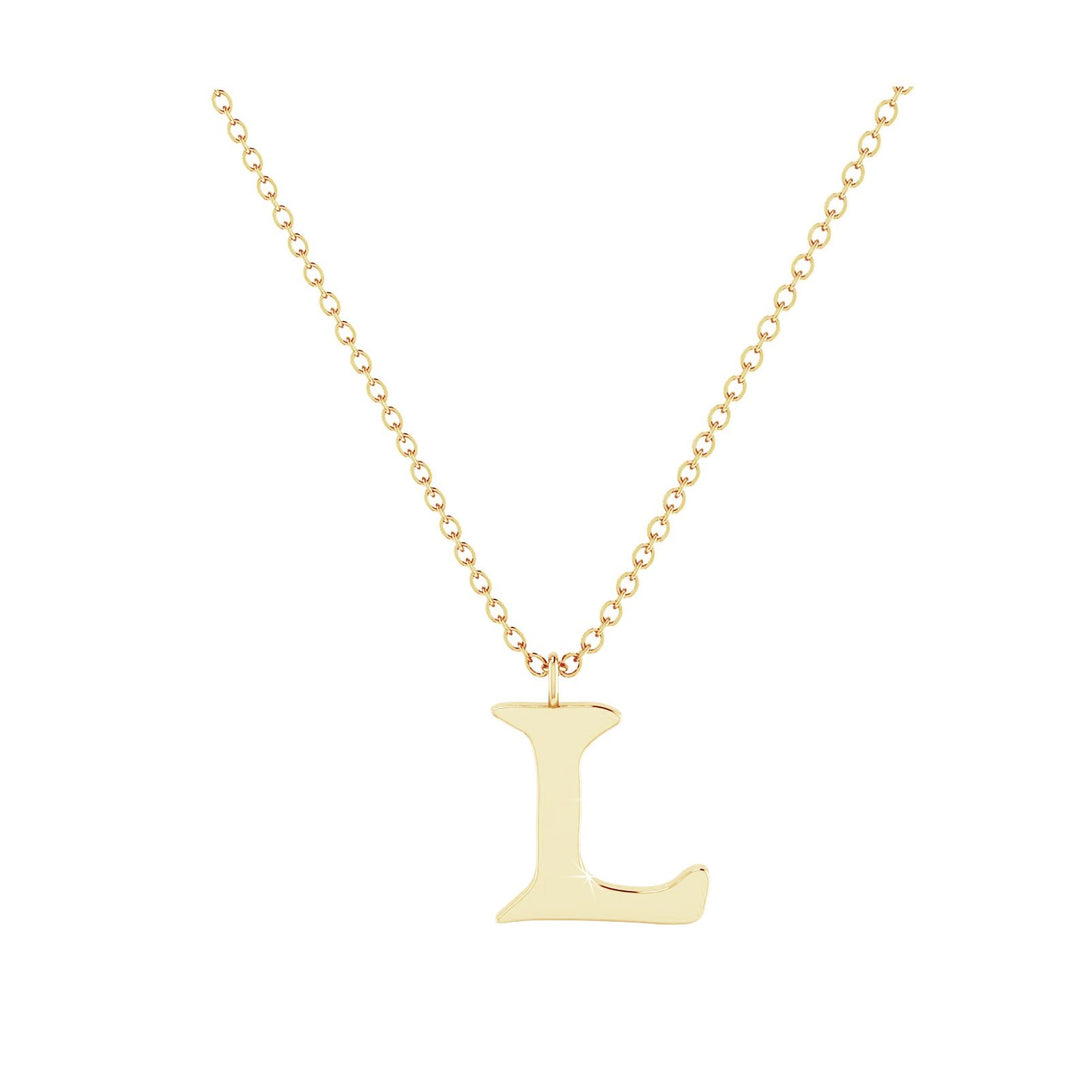 L - Letter Name Necklace Initial Necklace