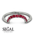 Large Half Round Stacking Ruby Ring - Brooke No. 12 image 2