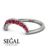 Large Half Round Stacking Ruby Ring - Brooke No. 12 image 3