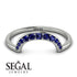 Large Half Round Stacking Sapphire Ring - Brooke No. 15 image 2