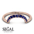 Large Half Round Stacking Sapphire Ring - Brooke No. 14 image 2