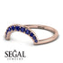Large Half Round Stacking Sapphire Ring - Brooke No. 14 image 3