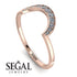 Large Half Round Stacking Diamond Ring - Brooke No. 2 image 6