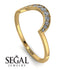 Large Half Round Stacking Diamond Ring - Brooke No. 1 image 6