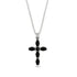 Luxurious Black Diamond Cross Necklace - Silas No. 9 image 1