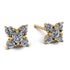 Geometrical 5 Diamonds Stud Earrings - Noa No. 1 image 1