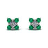 Geometrical 5 Diamonds Stud Earrings - Noa No. 18 image 1