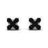 Geometrical 5 Black Diamonds Stud Earrings - Noa No. 39 image 1