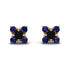Geometrical 5 Black Diamonds Stud Earrings - Noa No. 67 image 1