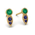 Bezel Emerald Earrings In Pear Shaped - Aniya No. 64 image 1