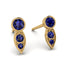 Bezel Sapphire Earrings In Pear Shaped - Aniya No. 73 image 1