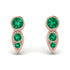 Bezel Emerald Earrings In Pear Shaped - Aniya No. 20 image 1