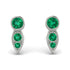 Bezel Emerald Earrings In Pear Shaped - Aniya No. 21 image 1
