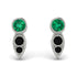Bezel Emerald Earrings In Pear Shaped - Aniya No. 36 image 1