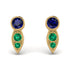 Bezel Sapphire Earrings In Pear Shaped - Aniya No. 28 image 1