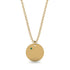 Emerald Gold Round Necklace - Ariella No. 4 image 1