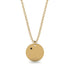 Black Diamond Gold Round Necklace - Ariella No. 7 image 1
