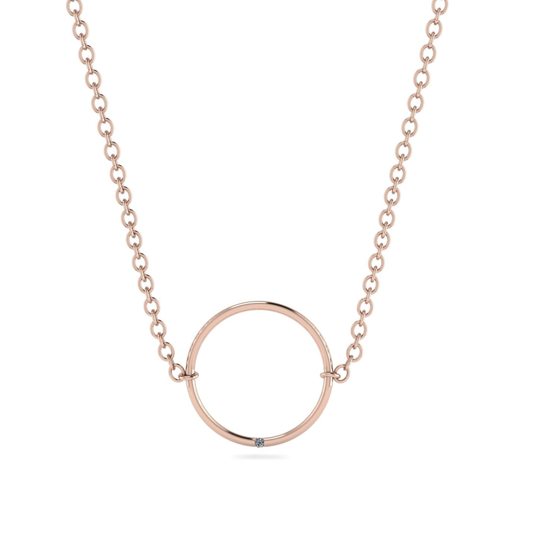 Geometric Diamond Pendant Golden Diamond - Emberly No. 2