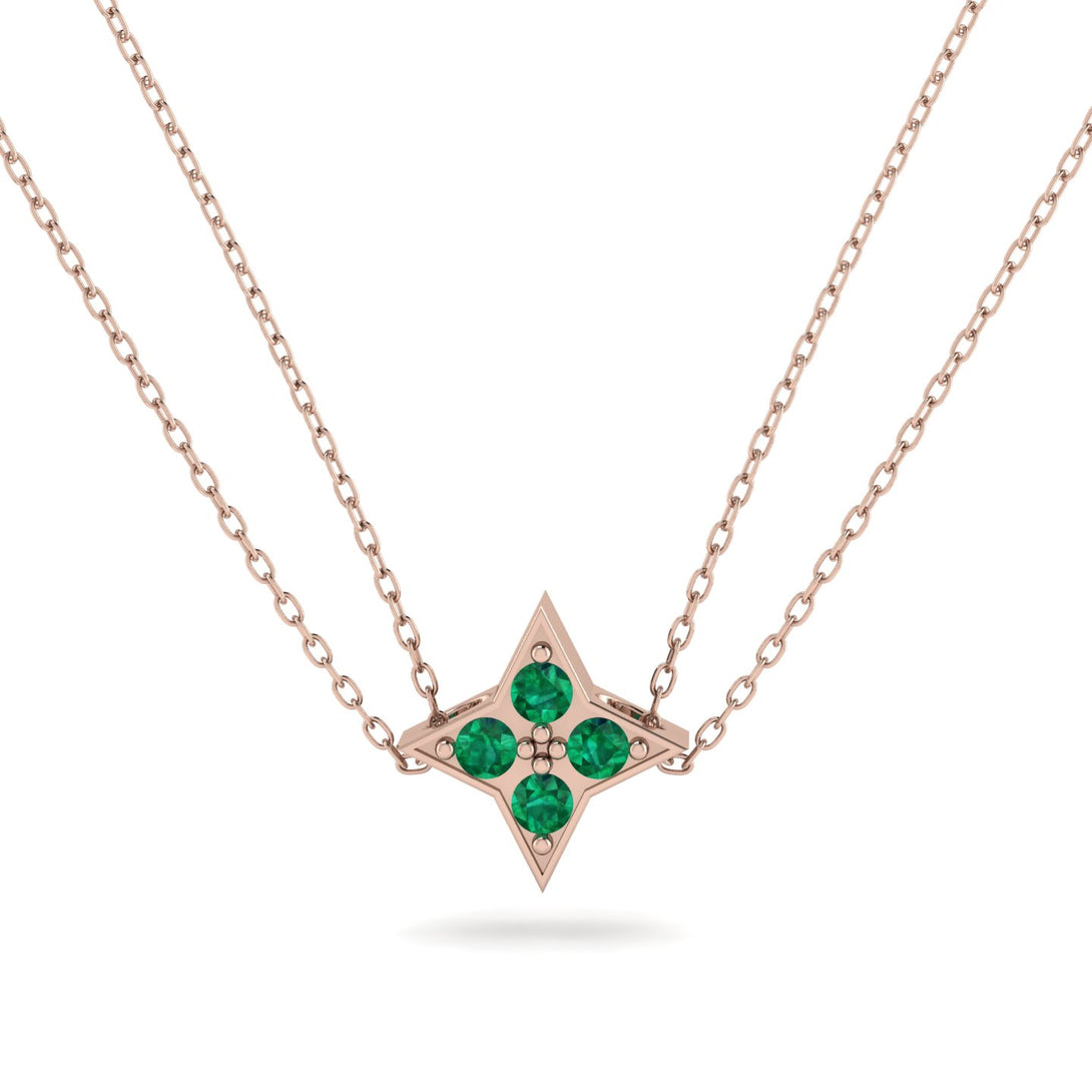 Star Emerald Necklace - Greta No. 5