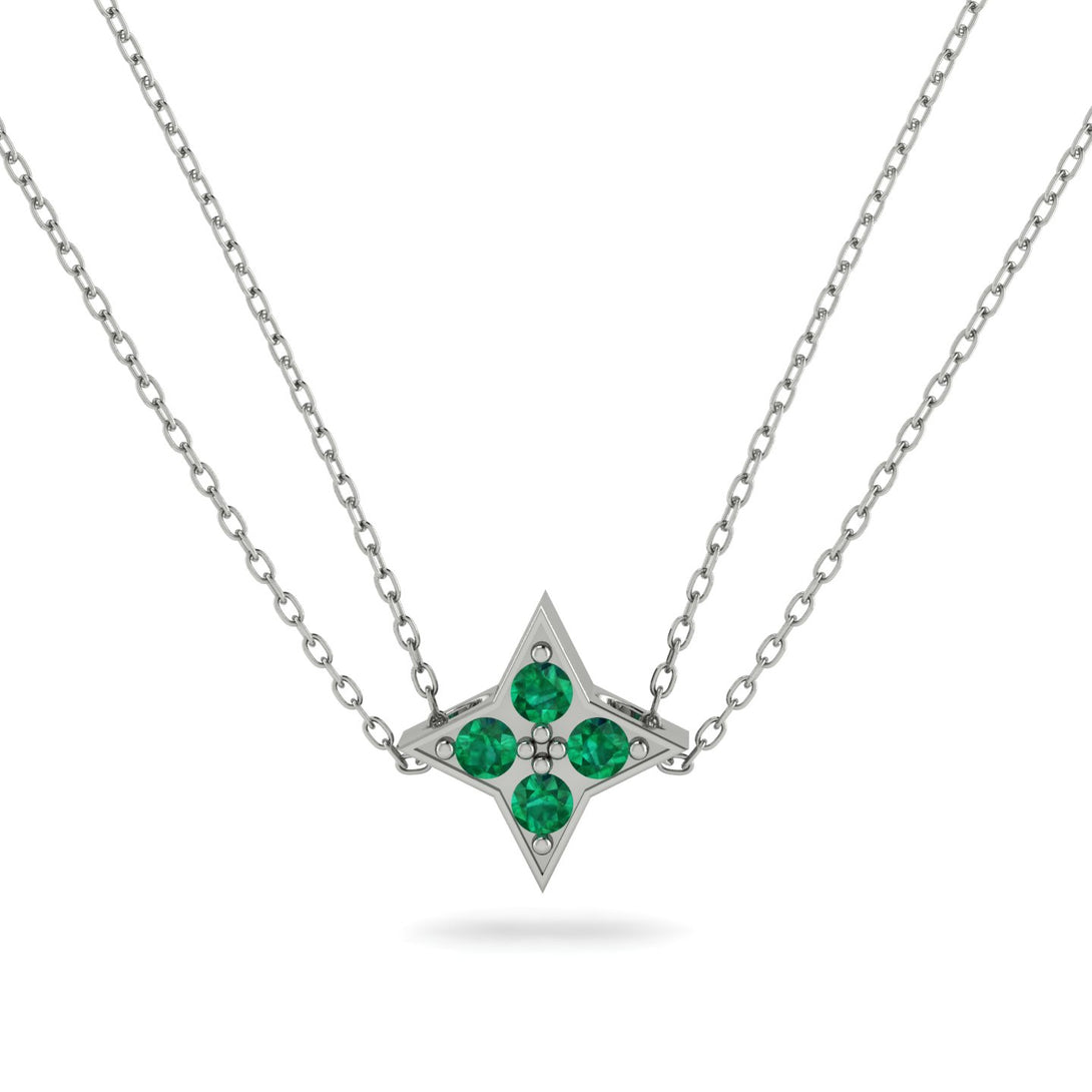 Star Emerald Necklace - Greta No. 6