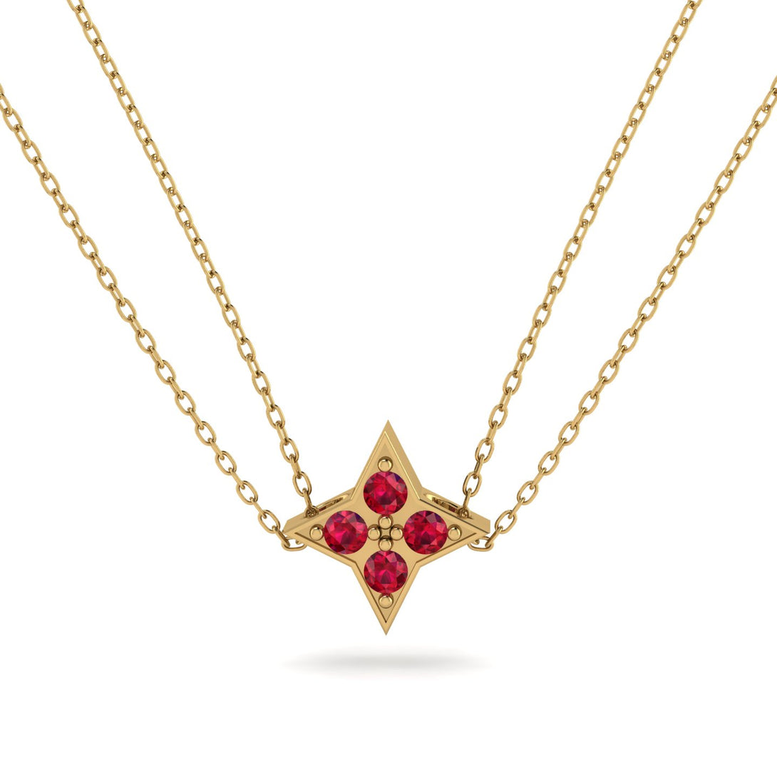 Star Ruby Necklace - Greta No. 10