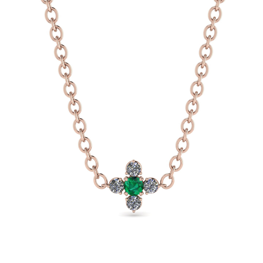 Compass Emerald Necklace - Maren No. 5