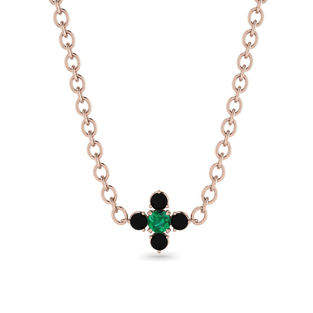 Compass Emerald Necklace - Maren No. 35