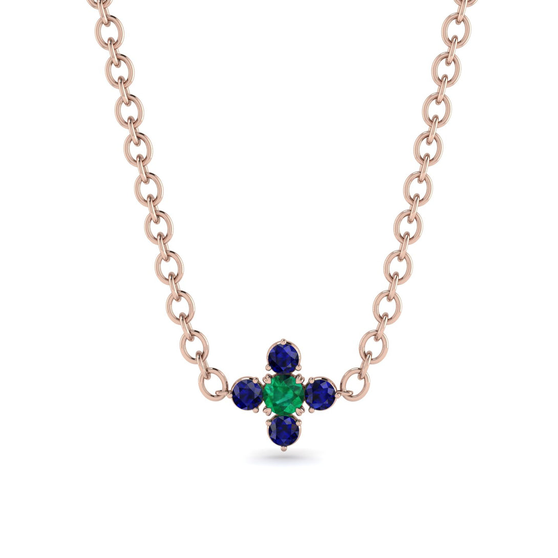 Compass Emerald Necklace - Maren No. 65