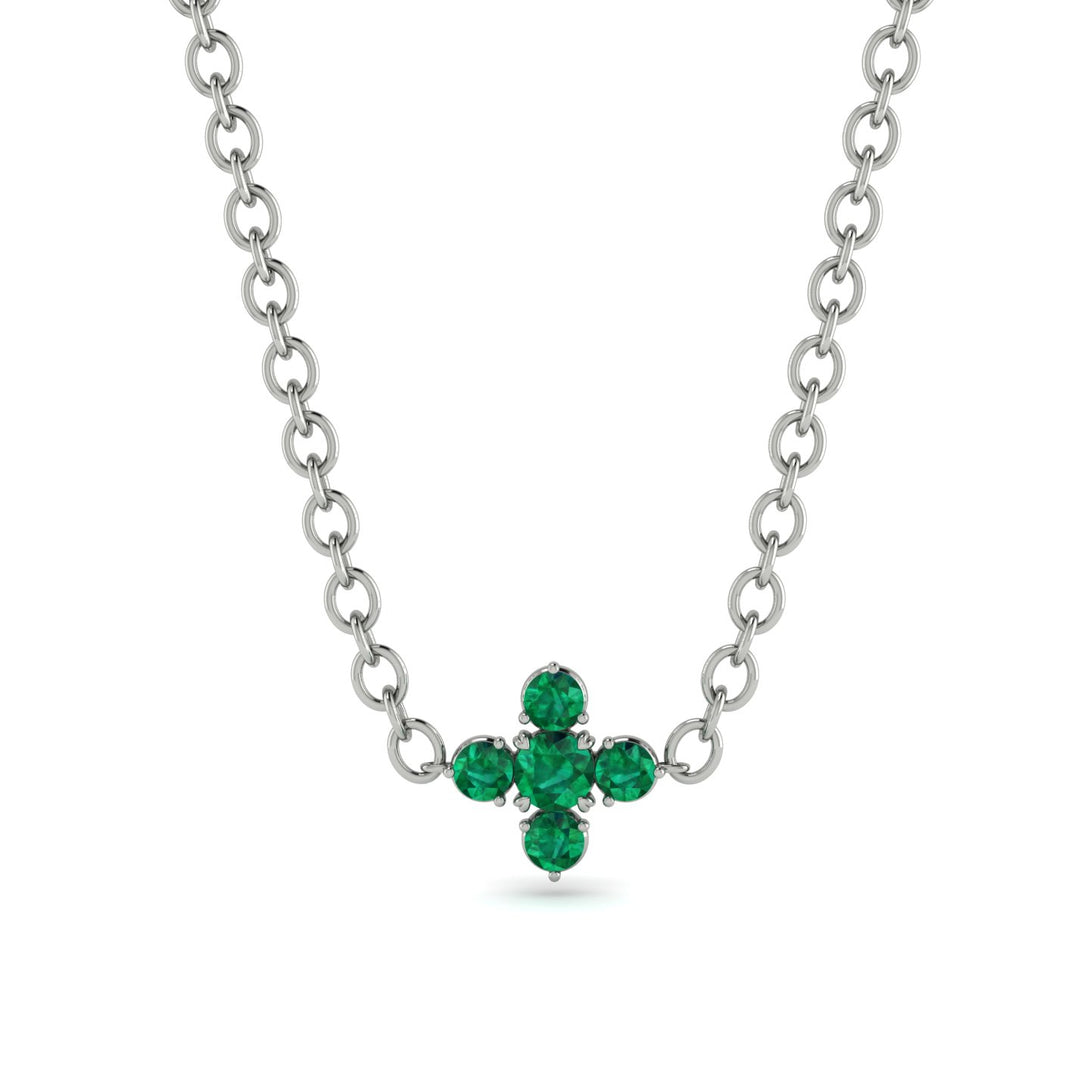Compass Emerald Necklace - Maren No. 21