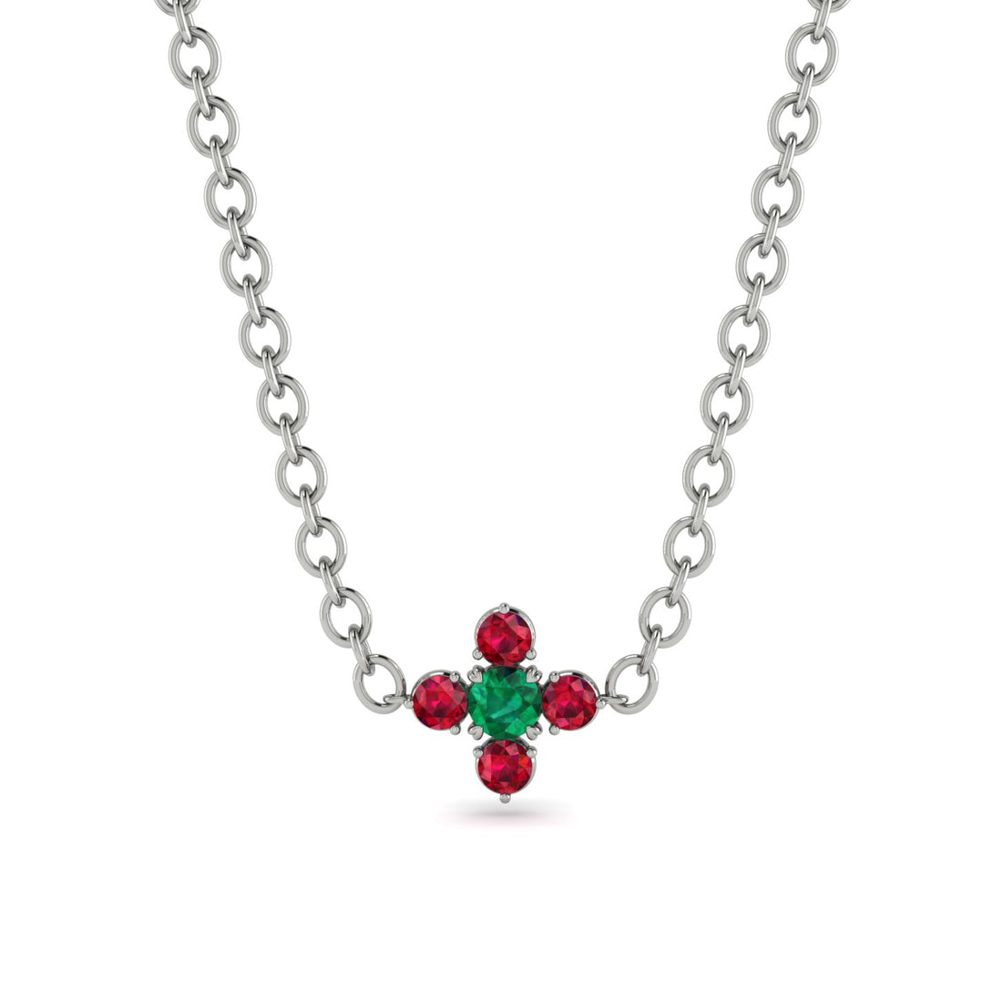 Compass Emerald Necklace - Maren No. 51