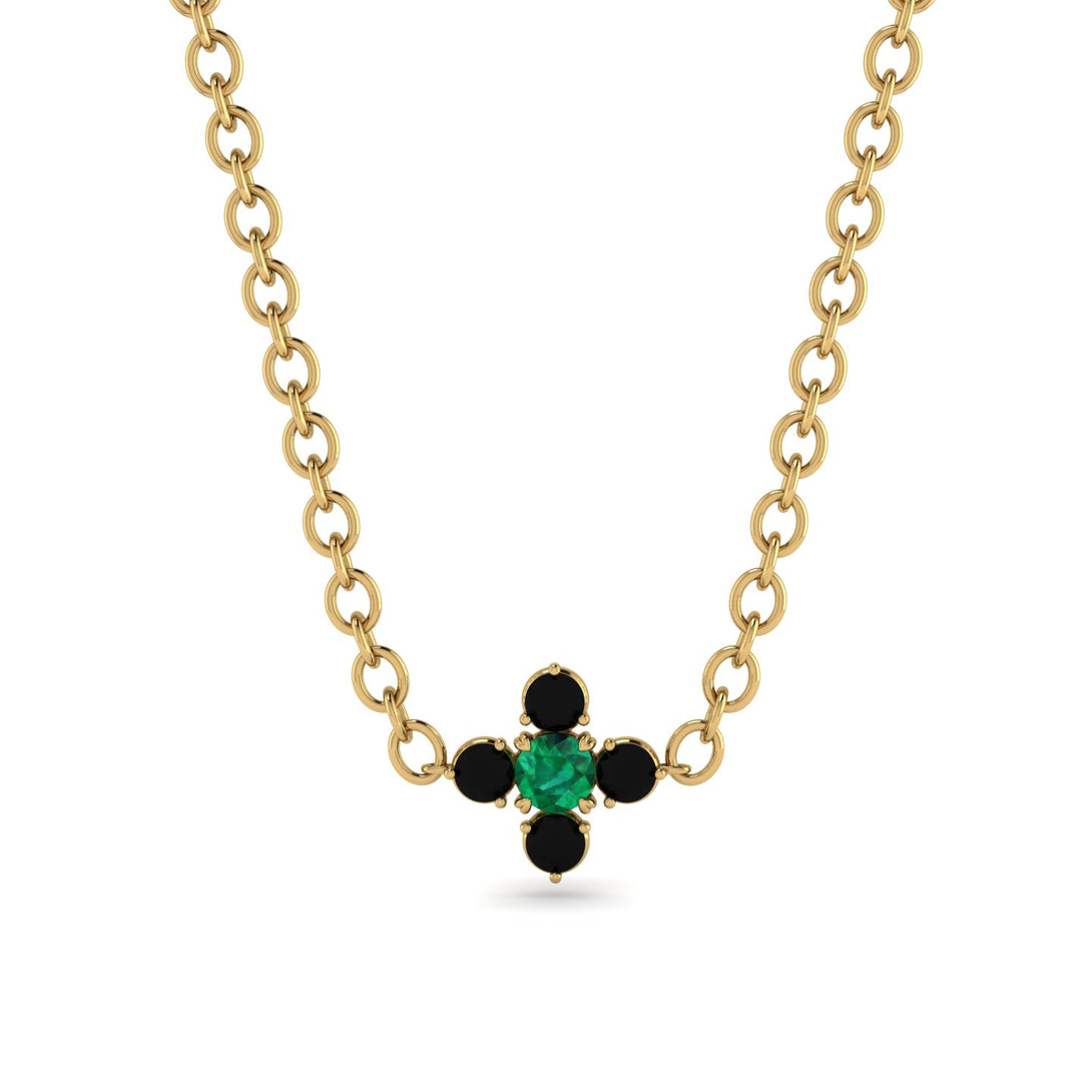 Compass Emerald Necklace - Maren No. 34