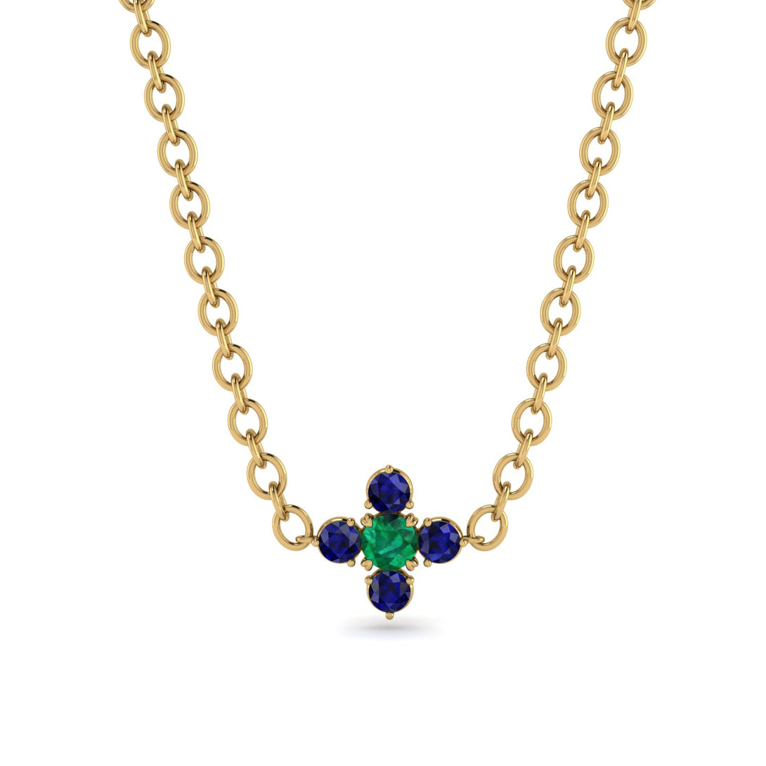 Compass Emerald Necklace - Maren No. 64