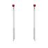 Hanging Ruby Earrings - Alaia No. 12 image 1